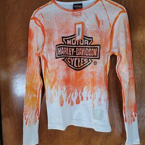 HARLEY DAVIDSON LADIES LONG SLEEVE TOP       SMALL